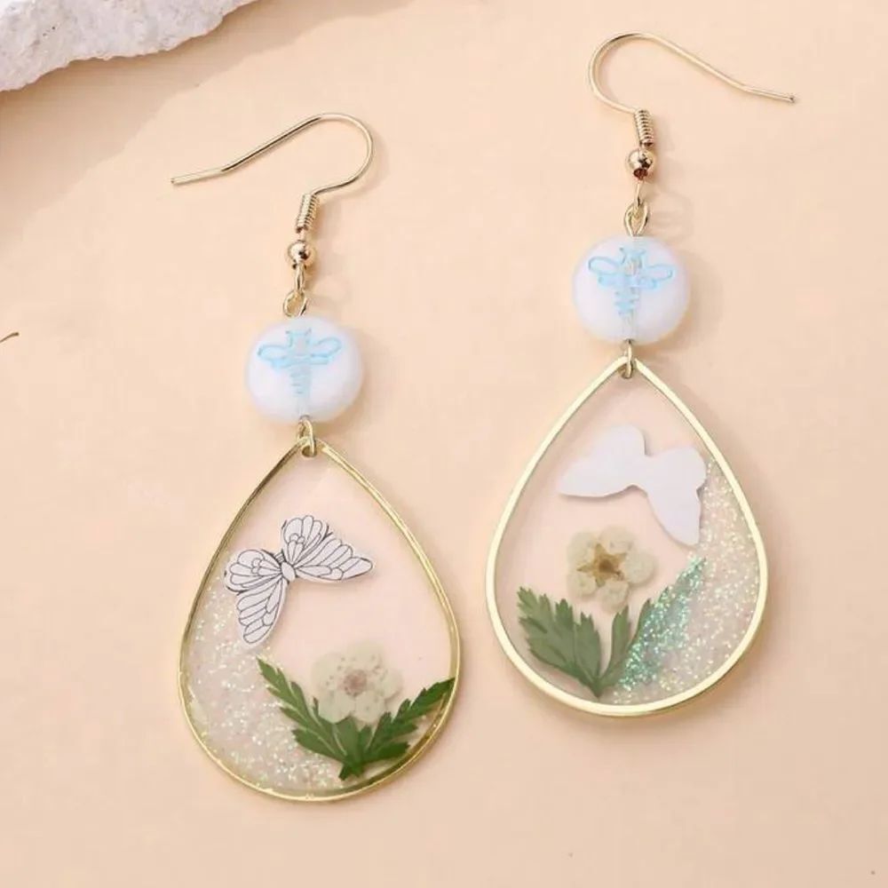 Teardrop Resin Earrings A1727